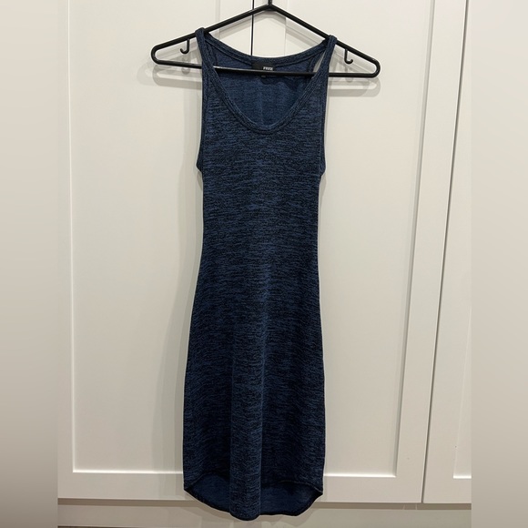 Wilfred Free Aritzia blue heather open back dress - Picture 1 of 4